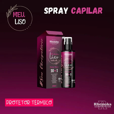 Spray Protetor Térmico 10 em 1 Capilar Meu Liso Minha Vida 200ml
