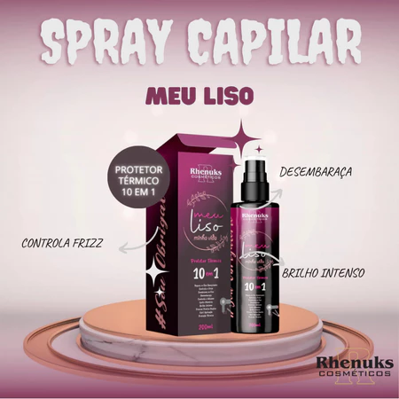 Spray Protetor Térmico 10 em 1 Capilar Meu Liso Minha Vida 200ml