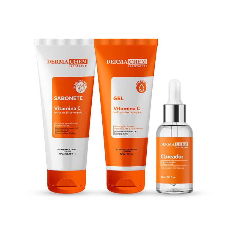 kit Skincare  com 3 itens